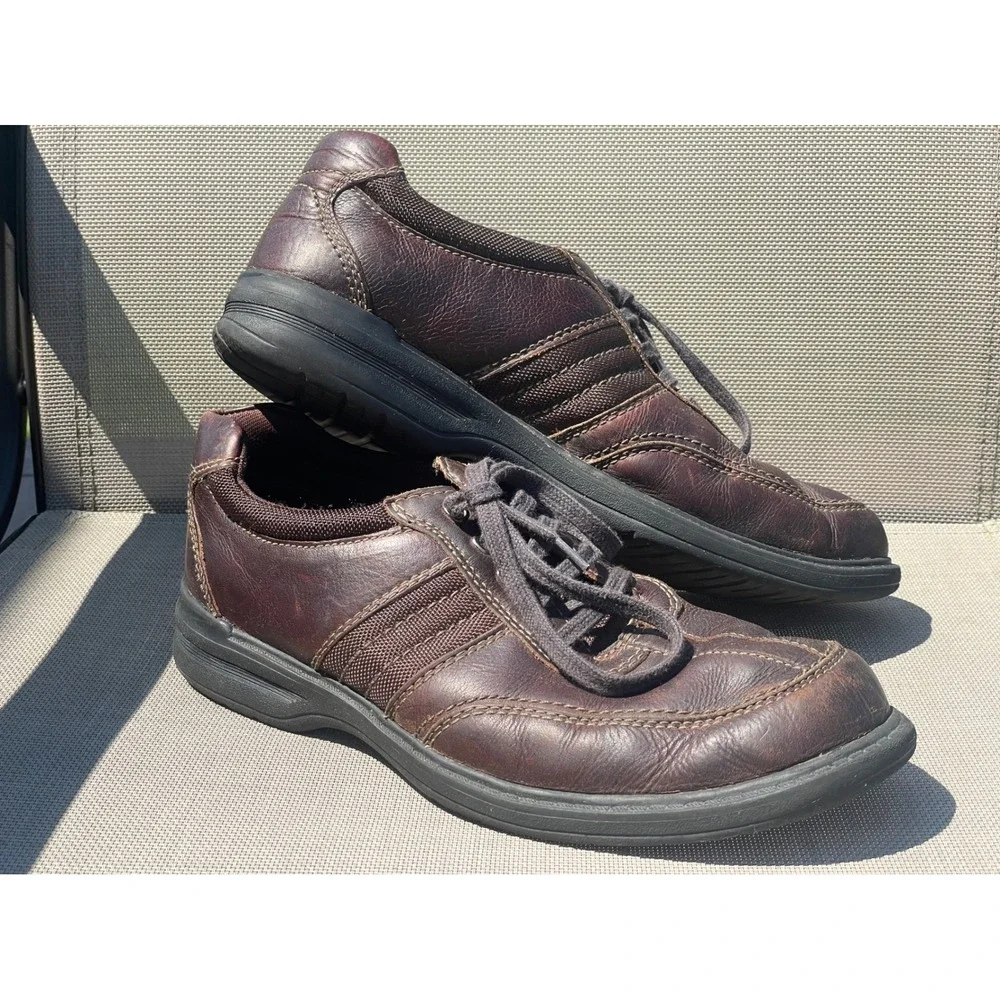 Clarks Collection Mens Brown Leather Lace Up Oxford Shoes 11M 26103266